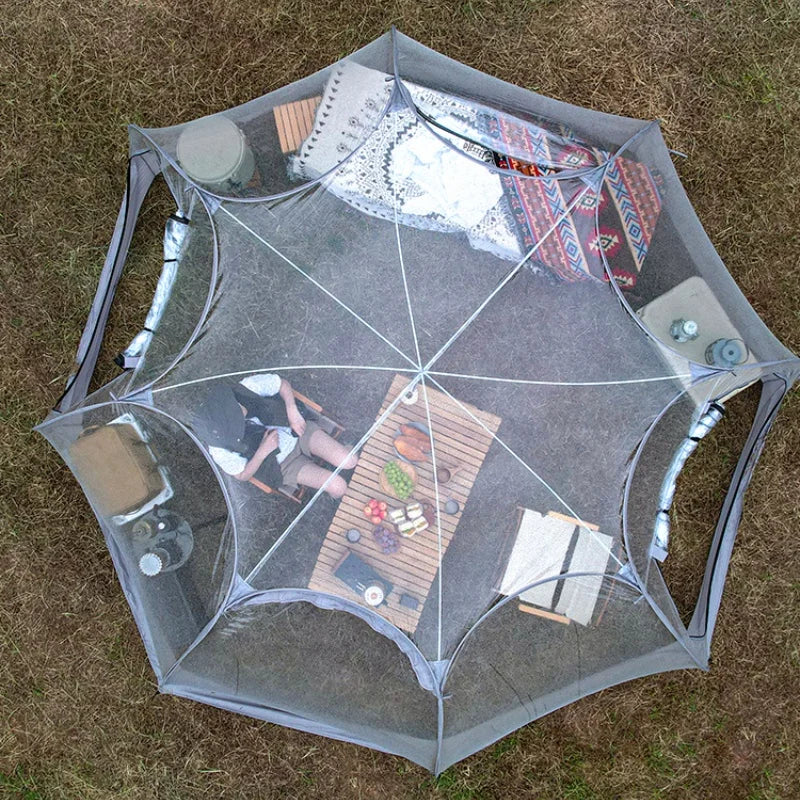 Window Outdoor Sun Room Tents Transparent Camping Tent 4-8 Person Star Dome Tent Portable Spherical Tents 360 Degree Panoramic
