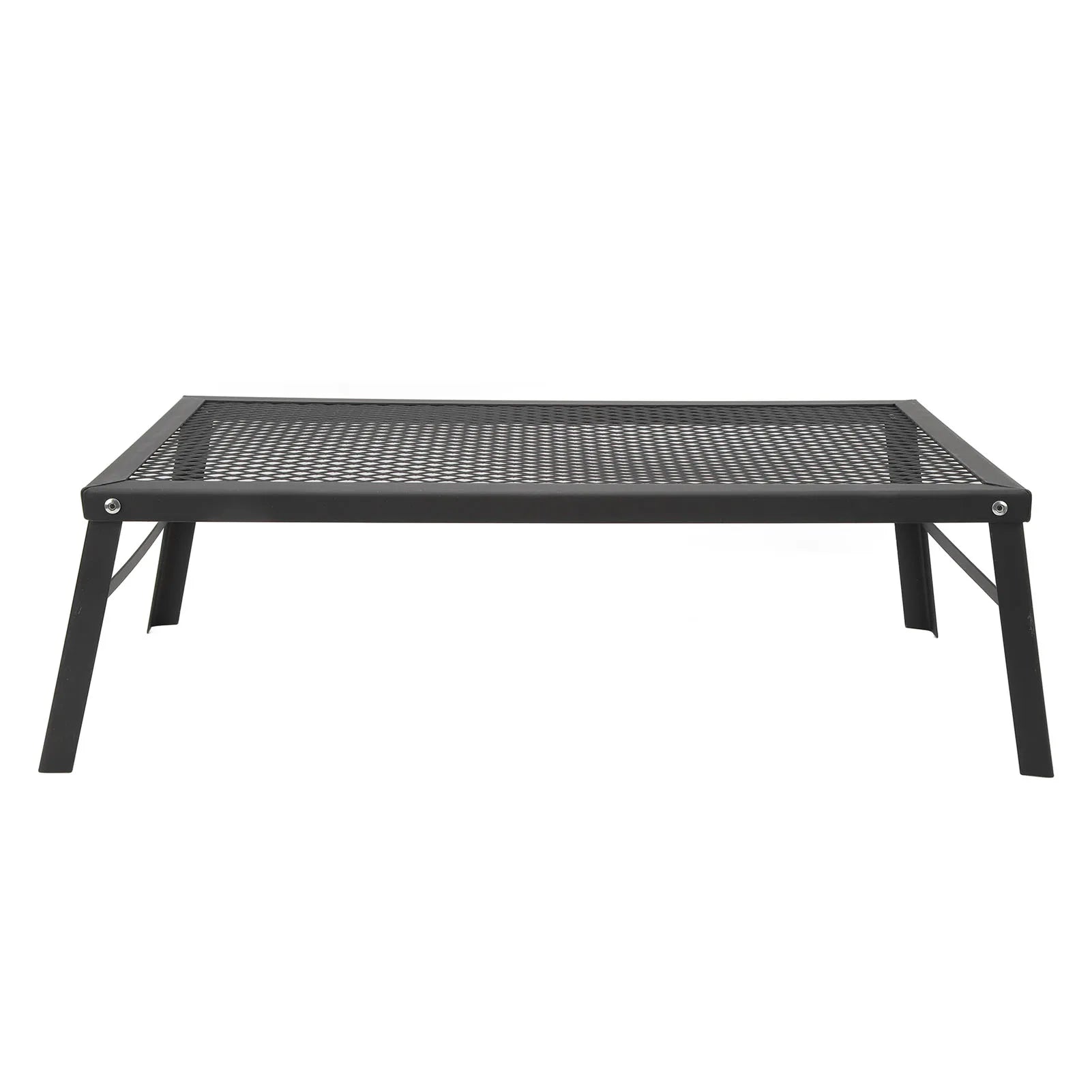 Folding Camp Fire Rack Folding Campfire Grill Heavy Duty Iron Waterproof Portable Camp Fire Cooking Rack for Outdoor Barbecue