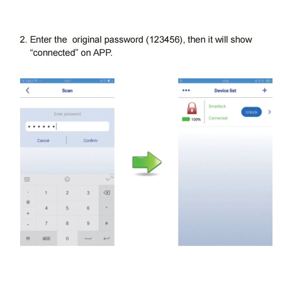 Anti-theft Alarm Lock Bluetooth Smart APP