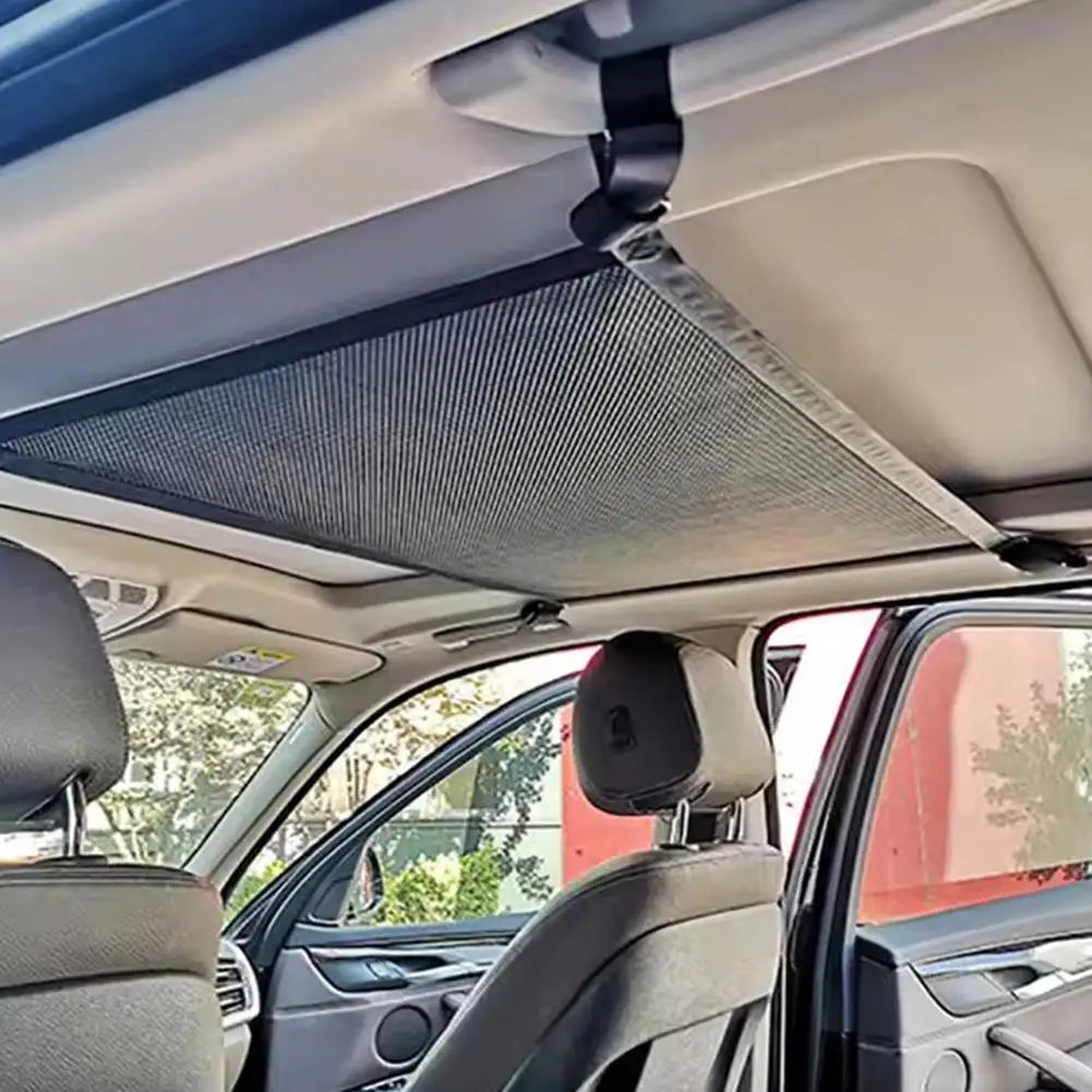 Car Roof Storage Bag Storage Net With Strong Hooks And Elastic Rope