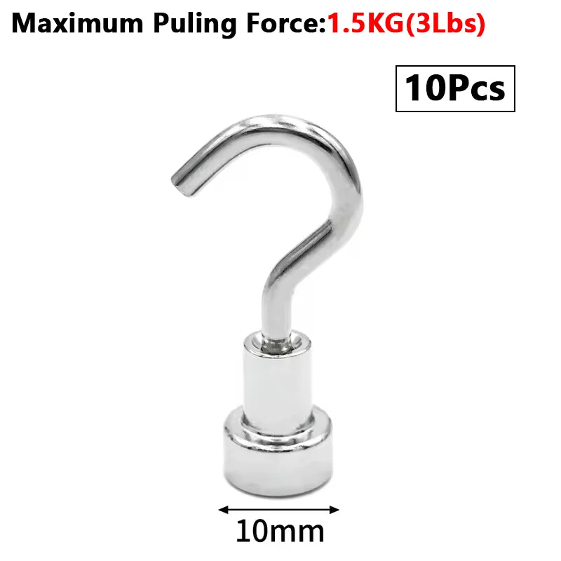 Strong Magnetic Hooks Multifunctional Storage Heavy-duty Hooks Home Kitchen Bar Storage Hooks Key Storage Hooks Bathroom Hangers