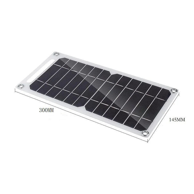 Solar Panel 30W  USB Type-C Waterproof Outdoor Hiking Camping Portable Battery Mobile Phone Charging Bank  Charging Panel  6.8V