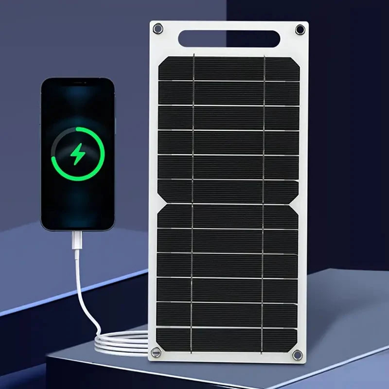 Solar Panel 30W  USB Type-C Waterproof Outdoor Hiking Camping Portable Battery Mobile Phone Charging Bank  Charging Panel  6.8V