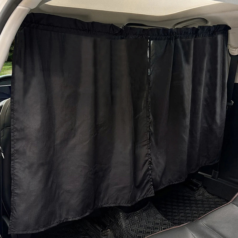 Universal Car Privacy Curtains Removable Divider Curtain for Front and Rear Seats