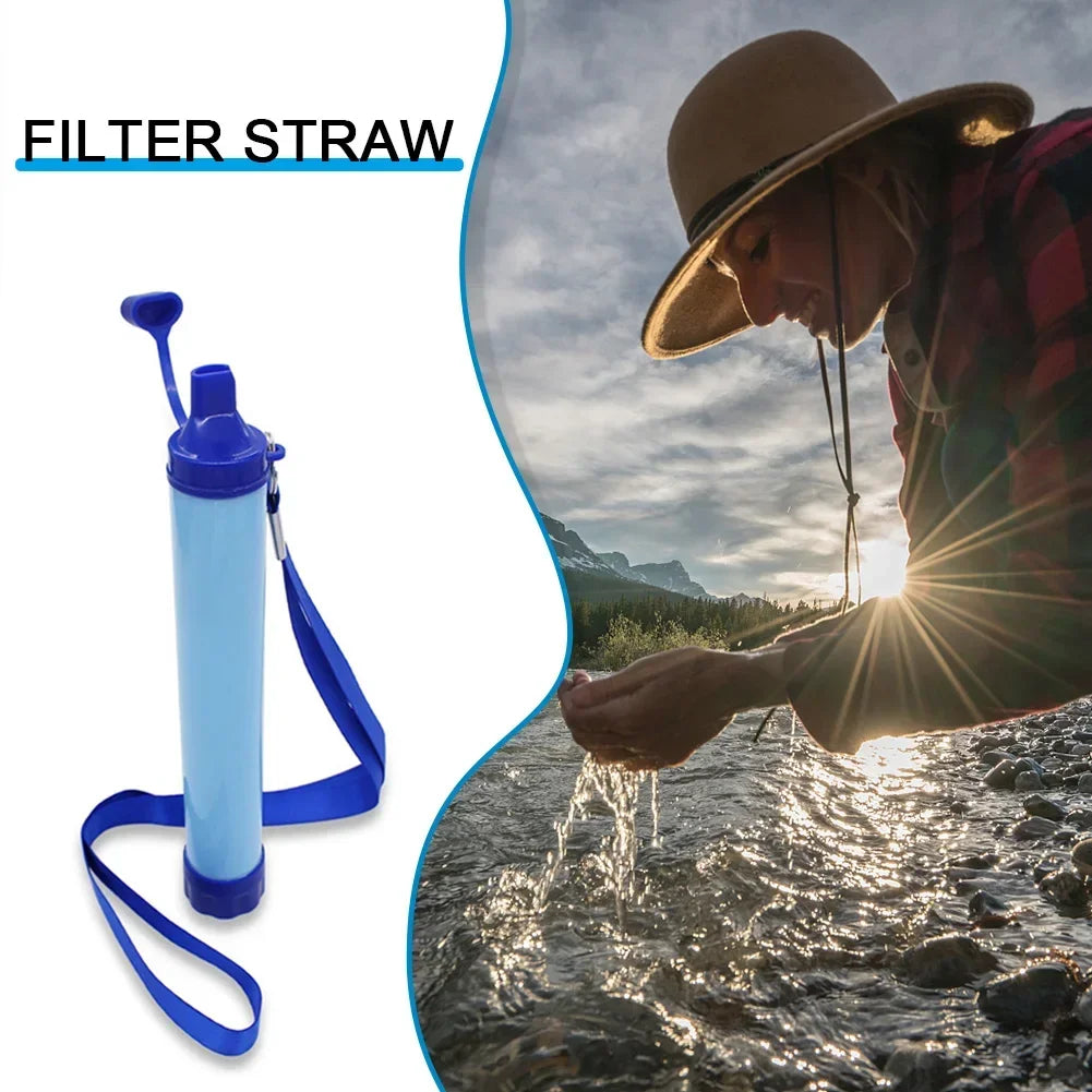 Outdoor Water Purifier Camping Hiking Emergency Life Portable Purifier Water Filter Suitable for Streams, Lakes Outdoors Camping