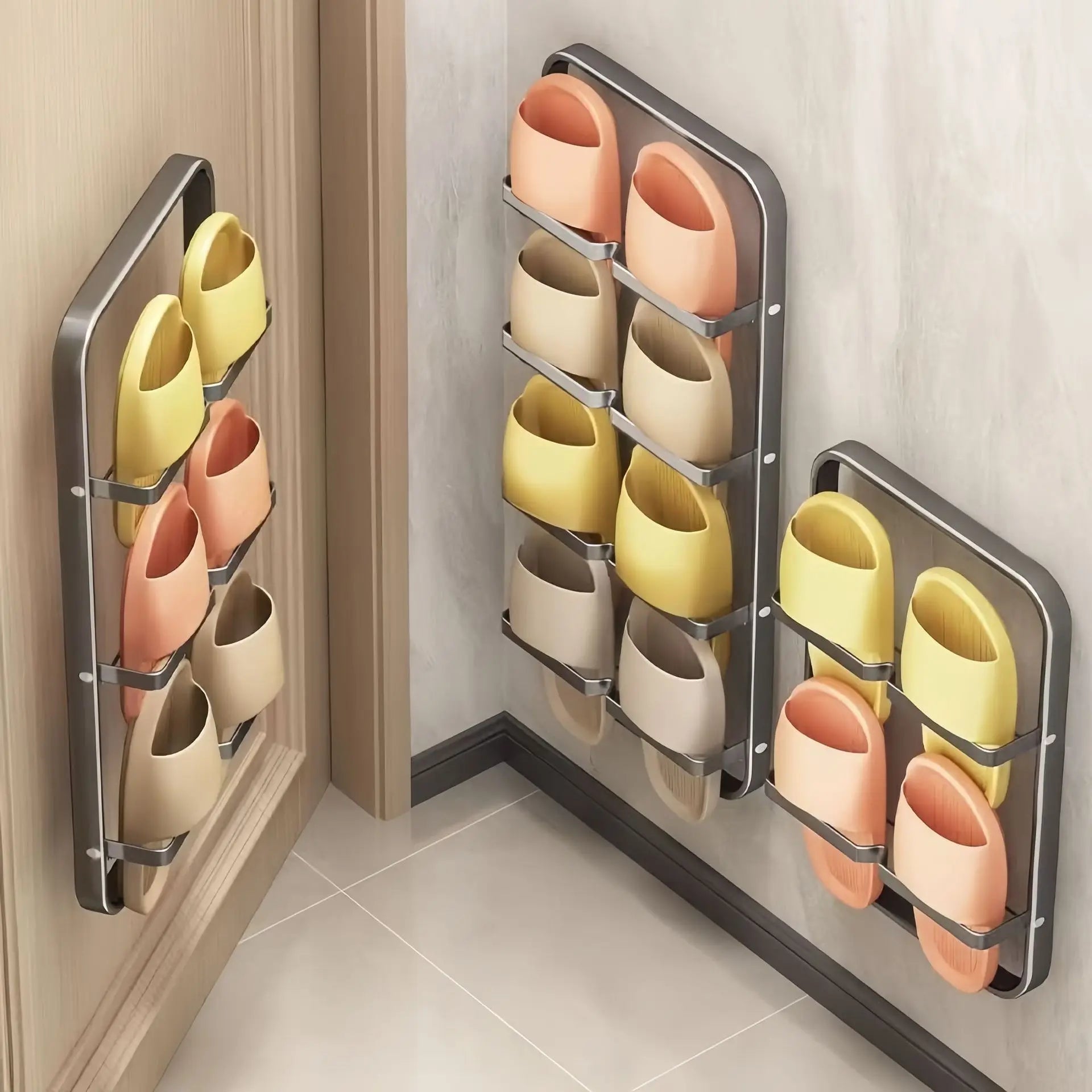 Shoe Rack Behind Door