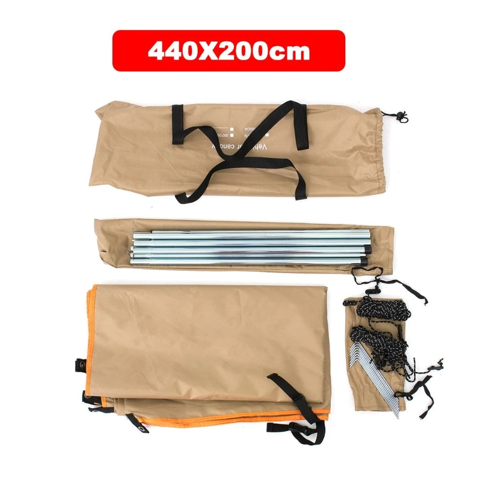440x200cm Car Side Shelter Shade  Awning Waterproof UV