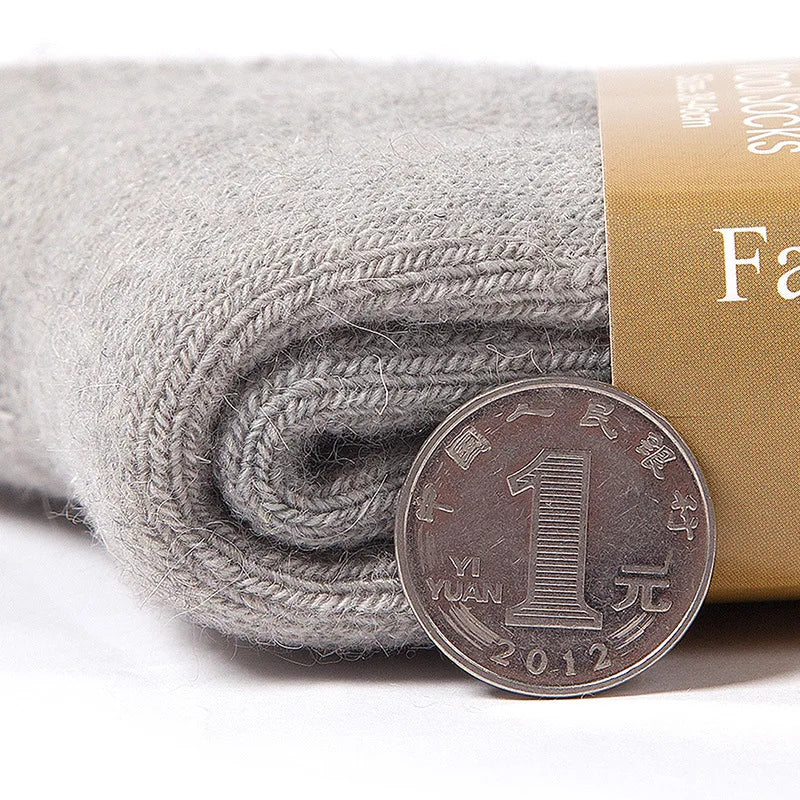 2025 New Winter Super Thicker Warm Socks Wool Male Men Women Socks Solid Socks Merino Wool Socks Against Cold Snow Terry Socks