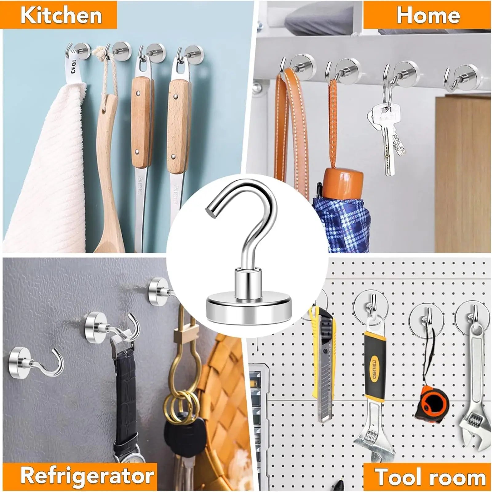 Magnetic Hooks, 50lbs Heavy Duty