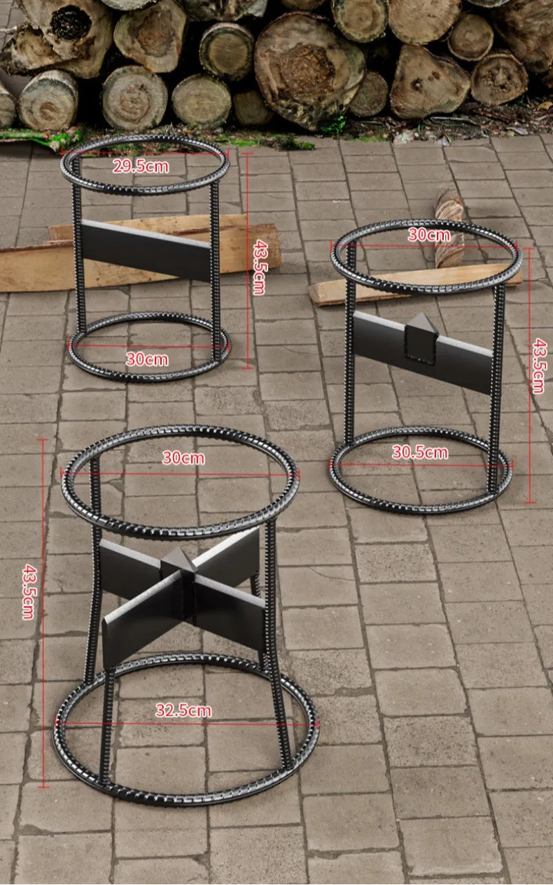 Manual Wood Splitter Logging Equipment Firewood Divider Metal Wood Chopping Machine Cutting Tool Wooden Split Garden Accessories