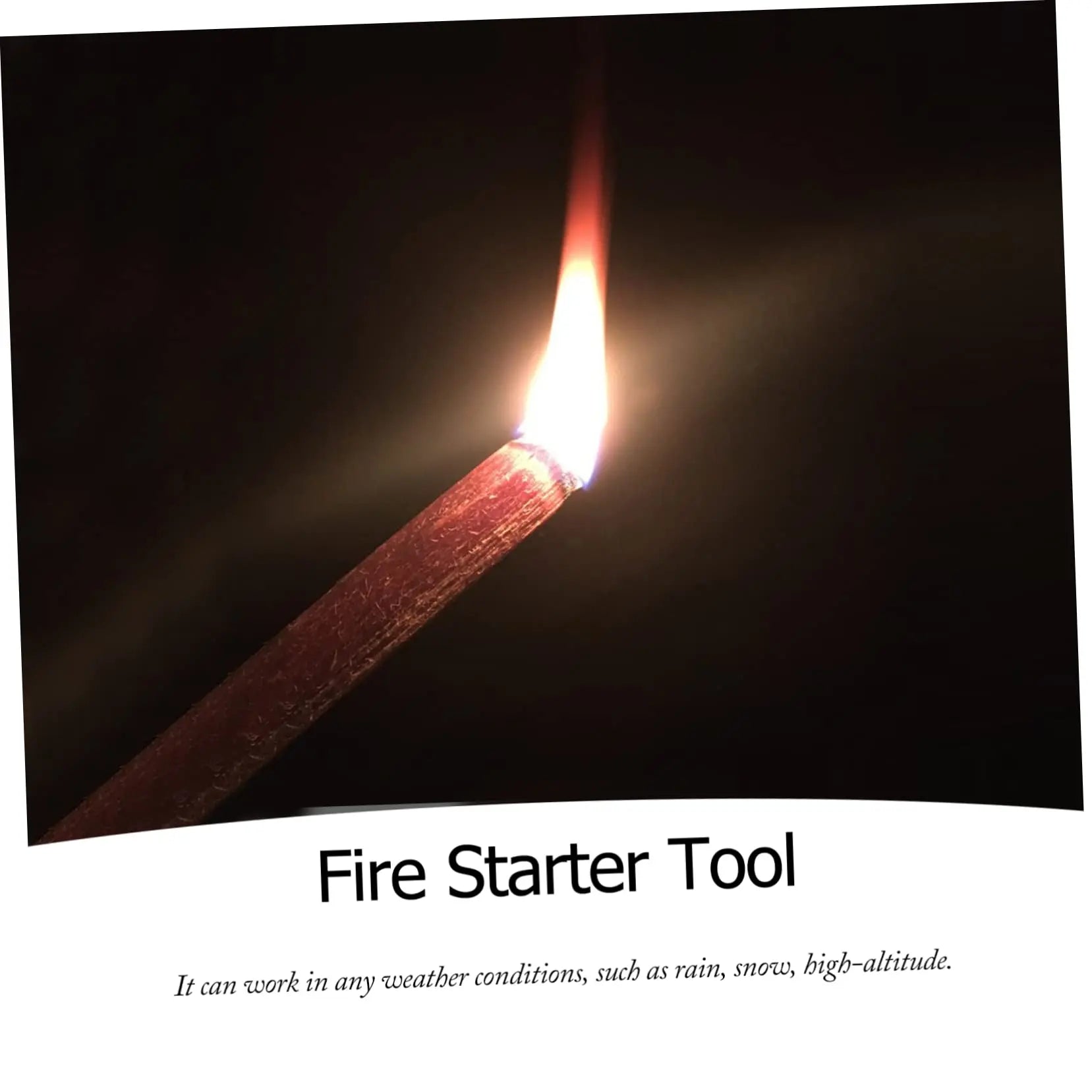 Rafford 2Pcs Pure natural ignition matches pine wood kindling matches outdoor fire making tools outdoor camping survival tools