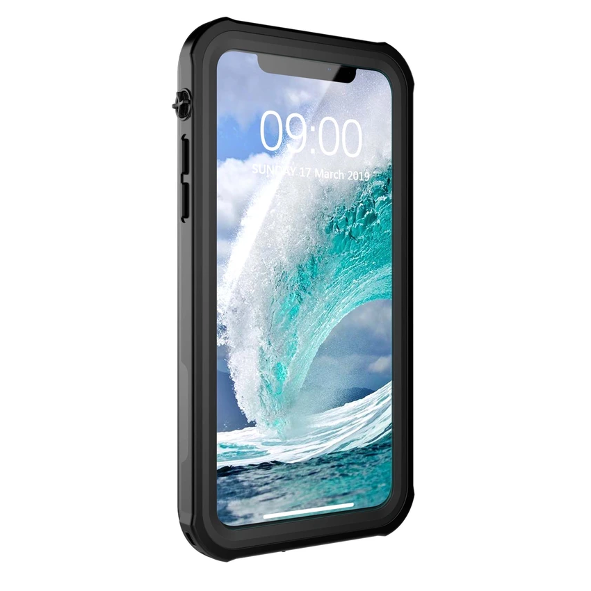 iPhone 12 5.4 Grey Black Waterproof Case