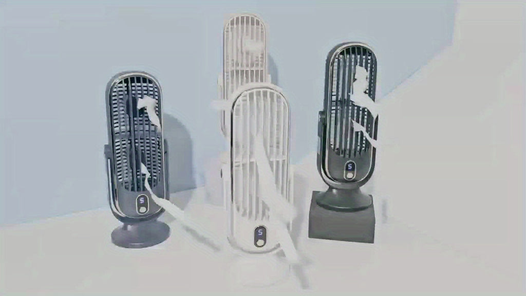 1pc, Portable Desktop Fan, Large Battery Dual Motor Home Small Air Cooler, 5 Speed Air Cooling Fan 720° Surround Blower, Office, Travel, Camping, Outdoor RV Portable USB Fan, Thanksgiving Halloween Christmas Gift, Fan, Cooli