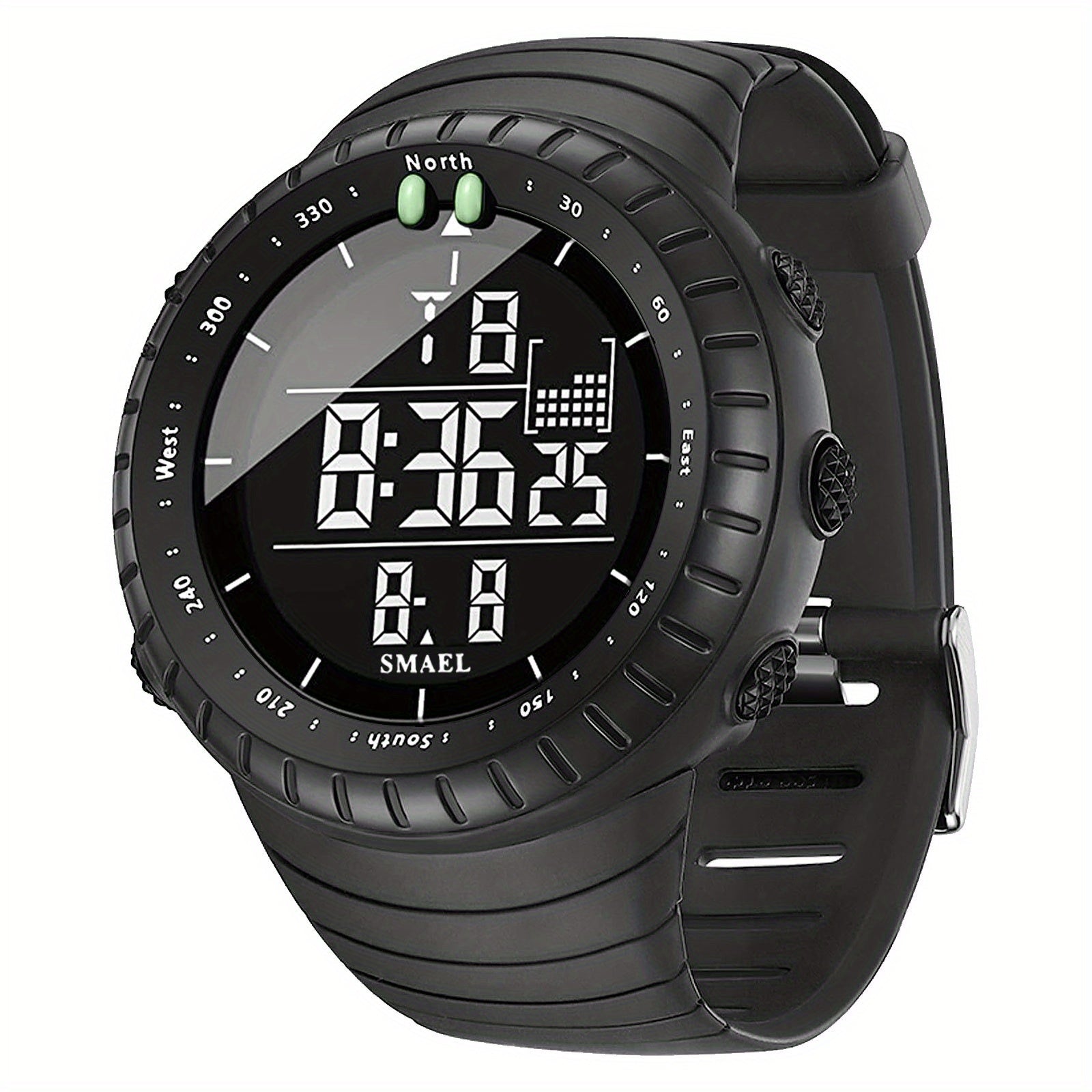 SMAEL Outdoor Explorer Watch - Water Resistant LED Electronic Timepiece with Luminous Display, Alarm, and Digital Wristband - Perfect for Camping, Hiking, Travel, and Adventure Seekers
