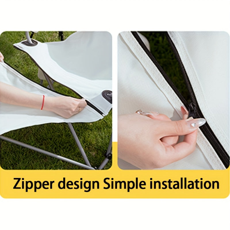 Versatile 4-Position Adjustable Folding Chair with Detachable Footrest