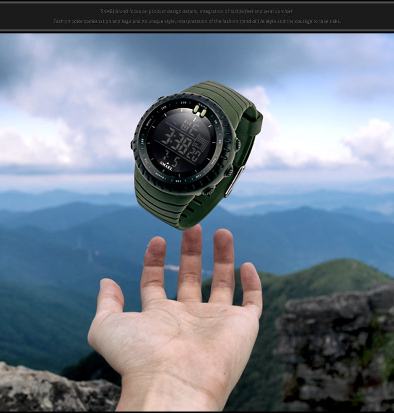 SMAEL Outdoor Explorer Watch - Water Resistant LED Electronic Timepiece with Luminous Display, Alarm, and Digital Wristband - Perfect for Camping, Hiking, Travel, and Adventure Seekers