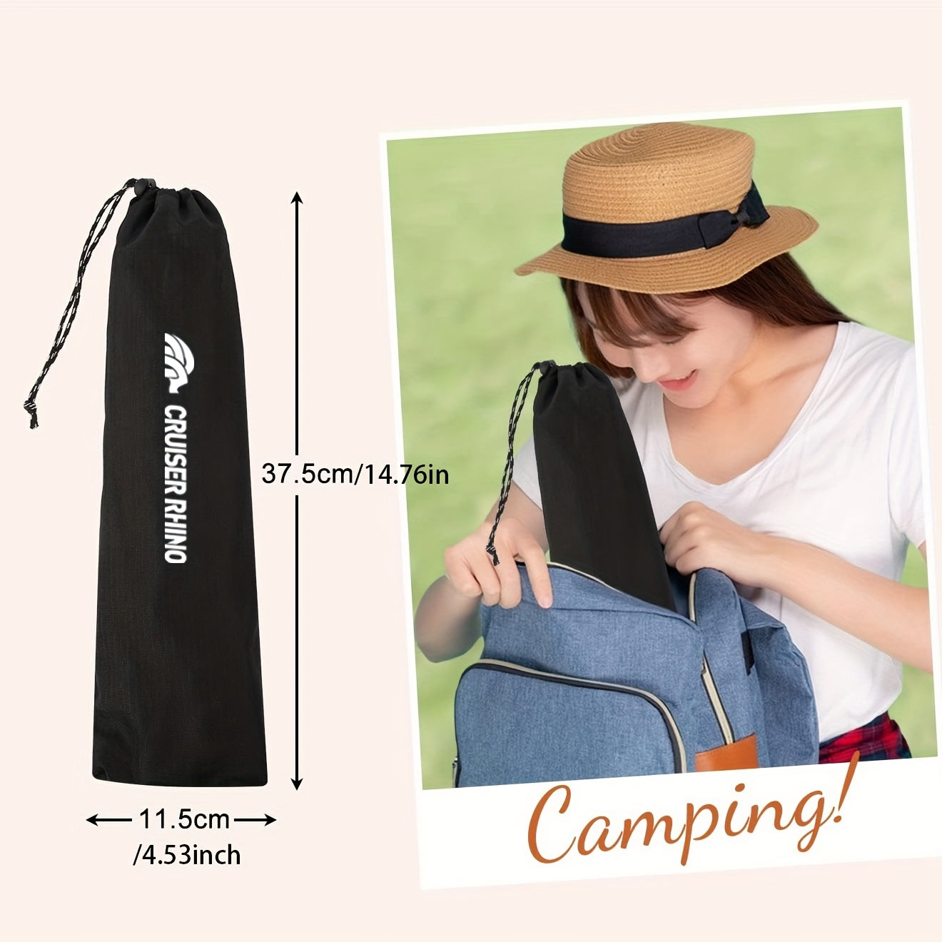 Aluminum Alloy Folding Hanging Rack With Detachable Hook, For Outdoor Camping Travel Picnic Table, Multifunctional Lantern Pole, Hanging Rack