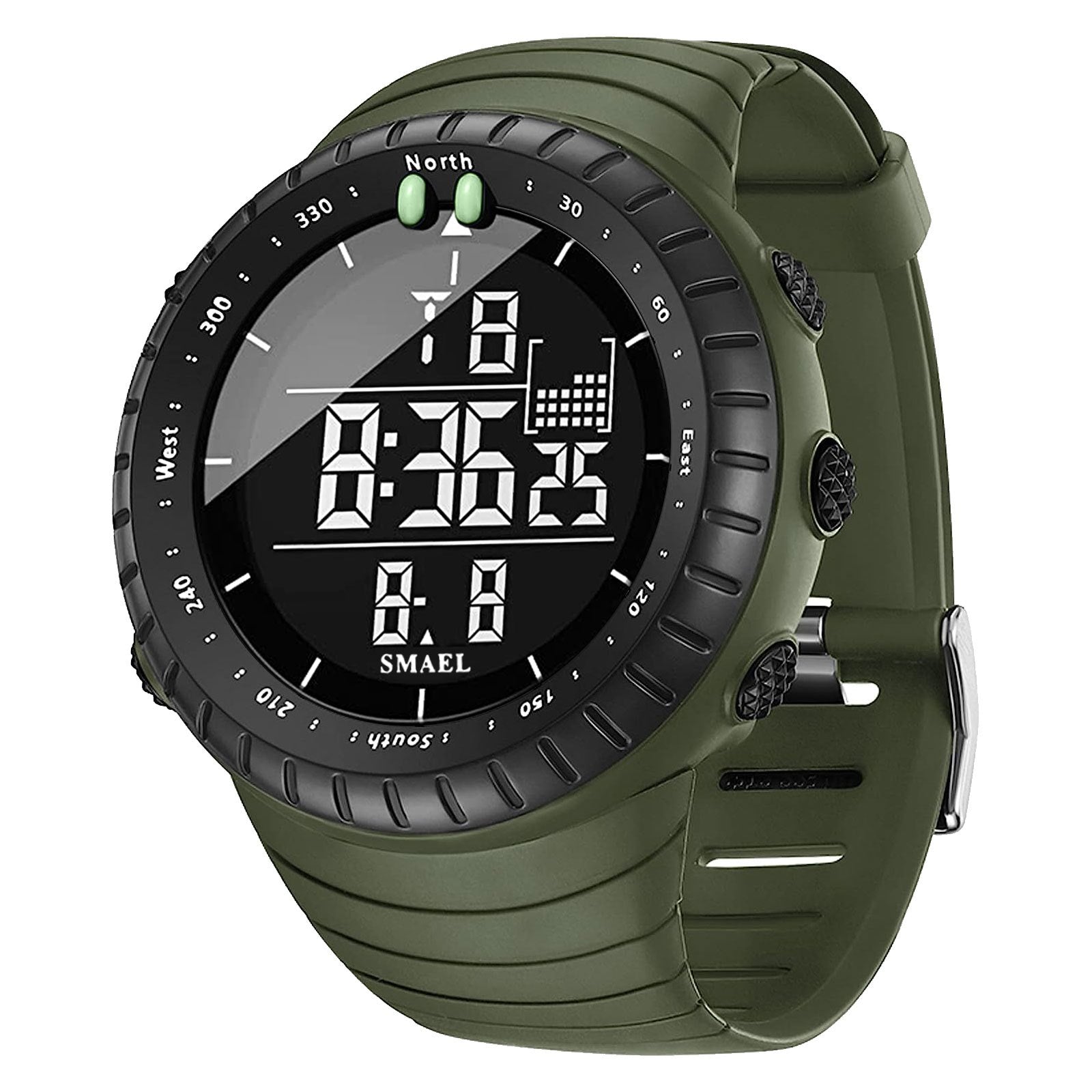 SMAEL Outdoor Explorer Watch - Water Resistant LED Electronic Timepiece with Luminous Display, Alarm, and Digital Wristband - Perfect for Camping, Hiking, Travel, and Adventure Seekers
