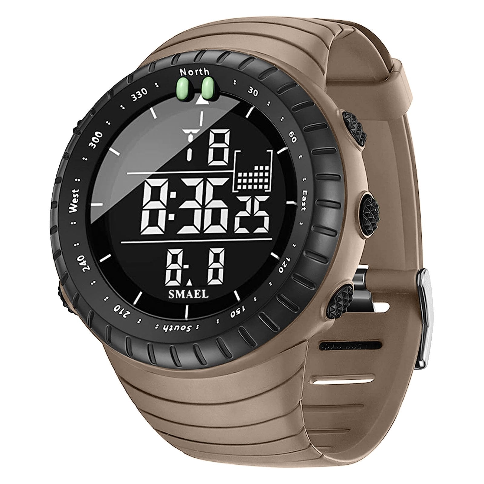 SMAEL Outdoor Explorer Watch - Water Resistant LED Electronic Timepiece with Luminous Display, Alarm, and Digital Wristband - Perfect for Camping, Hiking, Travel, and Adventure Seekers