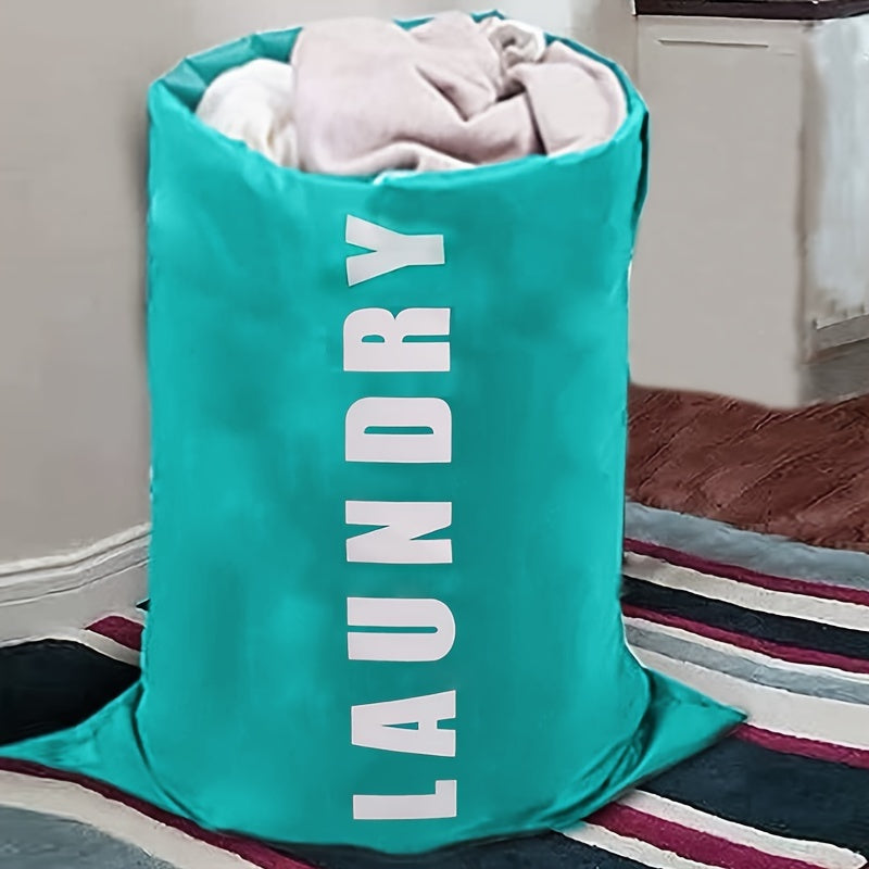 Extra Large Waterproof Drawstring Storage Bag - Durable Polyester Construction, Foldable, Portable, and Spacious Quilt Clothes Packing Solution for Easy Organization and Travel - Ideal for Laundry, Camping, and Storage Needs