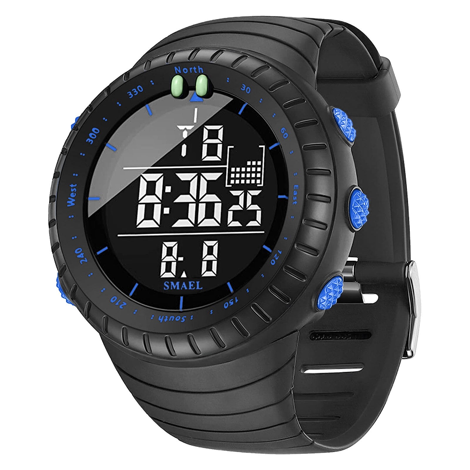 SMAEL Outdoor Explorer Watch - Water Resistant LED Electronic Timepiece with Luminous Display, Alarm, and Digital Wristband - Perfect for Camping, Hiking, Travel, and Adventure Seekers