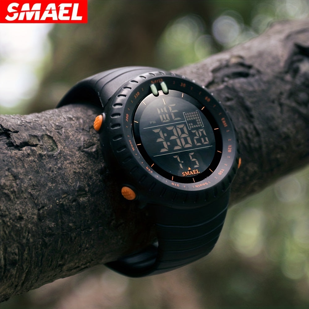 SMAEL Outdoor Explorer Watch - Water Resistant LED Electronic Timepiece with Luminous Display, Alarm, and Digital Wristband - Perfect for Camping, Hiking, Travel, and Adventure Seekers